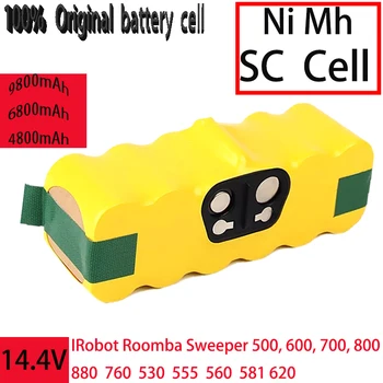 Inlocuire baterie 14,4 V masina de maturat stradale, Ni Mh, 4800mAh/6800mAh/9800mAh, pentru Robot Roomba Sweeper 500, 600, 700, 800, Etc