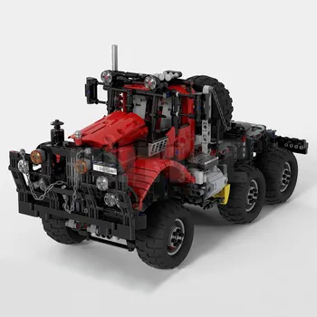 MOC-28325 Tot-Teren (Offroad) Camion Type2 Roșu Controlat de la Distanță Building Block Model Îmbinat Jucarie Copii Puzzle Cadou