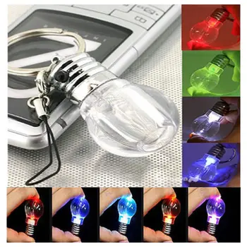 Mini Lanterna LED-uri Bec Culorile Curcubeului Breloc Cheie Inel Lampă Lanternă Cadou L15