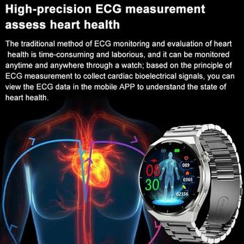 2023 Noi de Zahăr din Sânge Ceas Inteligent Bărbați ECG de Sănătate Cardiacă tensiunea Arterială Ceasuri Sport rezistent la apa Smartwatch Pentru Android ios