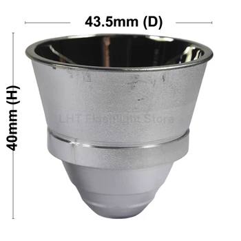 43.5 mm (D) x 40mm (H) SMO Reflector din Aluminiu Lanterna DIY Lampă Cupa OEM