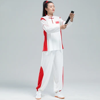 Kun Maestru Kung Fu Rochie De Wushu Îmbrăcăminte Artă Marțială Uniformă Tai Chi Haine Femei Și Bărbați, Unisex Maneca Lunga Gros 2023 Noi