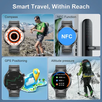 LIGE Nou Traseu GPS de Urmărire Ceas Inteligent Bărbați 360*360 Ecran HD de glucoza din Sange Bluetooth Apel IP68 rezistent la apa NFC Alipay Smartwatch