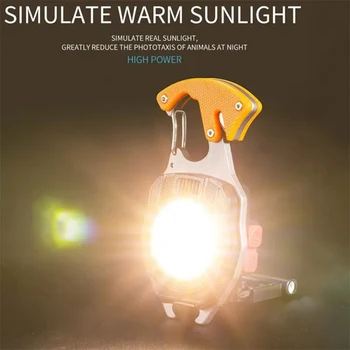 Mini COCEAN de porumb a CONDUS Lumina de Lucru USB Lumina de Urgență Reîncărcabilă Lanterna cu Bricheta Surubelnita Breloc Lanterna