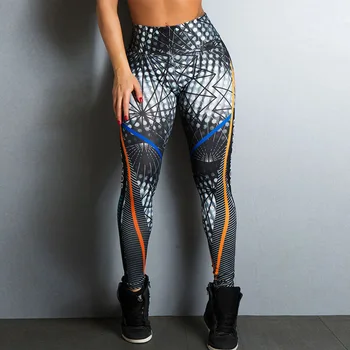Sport Femei Fitness Rulează Pantaloni De Yoga Tipar Digital Litere Legging Push-Up Talie Mare Antrenament Dresuri Fără Sudură Jambiere