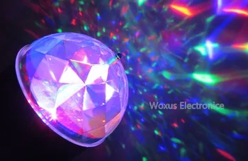 Universal 3W RGB LED Lumina de Scena Crystal Magic Ball Etapa de Iluminat Pentru Petrecere DJ Disco Bar de Lumina