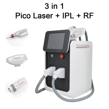 Fierbinte 3in1 Laser OPTA IPL de Îndepărtare a Părului Aparat Portabil ND Yag Laser Îndepărtarea Tatuajelor epilare definitiva Echipamente de Frumusete