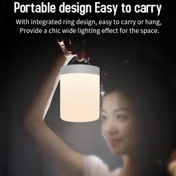 Reîncărcabilă Smart LED-uri Control Tactil Lumina de Noapte Inducție Dimmer Inteligent Noptiera Lampă Portabilă Estompat RGB Culoare Schimbare