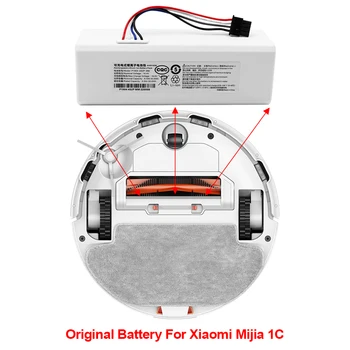 2023 upgrade 14.4 V Acumulator Aspirator Robot 1C Baterie Pentru Xiaomi Mijia 1C STYTJ01ZHM Robot de Vid Mop Curat