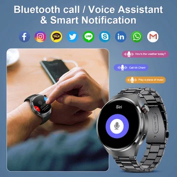 LIGE Nou Traseu GPS de Urmărire Ceas Inteligent Bărbați 360*360 Ecran HD de glucoza din Sange Bluetooth Apel IP68 rezistent la apa NFC Alipay Smartwatch