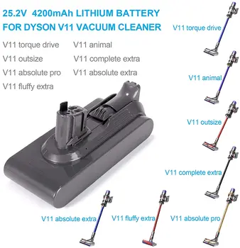 25.2 V Înlocuire baterie Reîncărcabilă Litiu-ion Baterie Instrument de Putere a Bateriei pentru Dyon V11 6000mAh Portabil Aspirator fără Fir