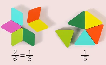 Copiii Montessori forme Geometrice Puzzle din Lemn Bord Grădiniță Copil de Educație Timpurie Cognitive Potrivite Jucarii