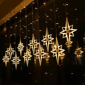 Elan Bell Șir Ghirlandă Perdea de Lumină LED-uri de Crăciun Decor Pentru Acasă Bradul de Crăciun Ornament 2022 Navidad Xmas Cadou de Anul Nou