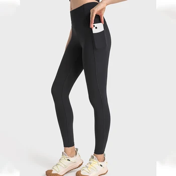 Wyplosz Pantaloni pentru Femei de Îmbrăcăminte de Sport cu dungi Jambiere în Vrac de Fitness Sport Comprima Yoga Strâns Buzunar Elastic Talie Mare în aer Liber