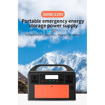 1 Set Portabil Stație de Putere 300W Alimentare de Urgență Baterie de Rezervă Pentru Camping UE Plug