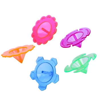 100BUC/Sac Giroscop Rotund din material Plastic Rotative Jucării Colorate Rotație Copii Copii Copii Echilibru Giroscopic de Culoare Aleatorii de Filare Păpuși