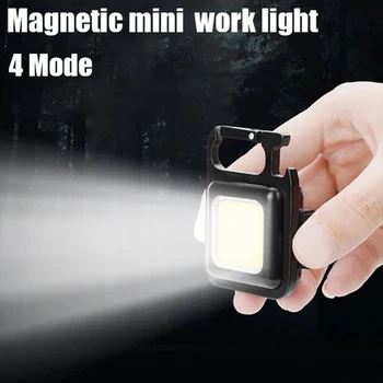 LED Lumina de Lucru USB Reîncărcabilă Lanterna Mini Portabil Bright Breloc Clip de Buzunar Lanterna în aer liber, Drumeții, Pescuit, Camping