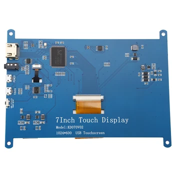 Nou 7 Inch IPS TFT LCD Display Touch Screen Monitor de 1024*600 Pixeli RGB USB compatibil HDMI pentru Raspberry Pi 4B 3B+ AIDA64
