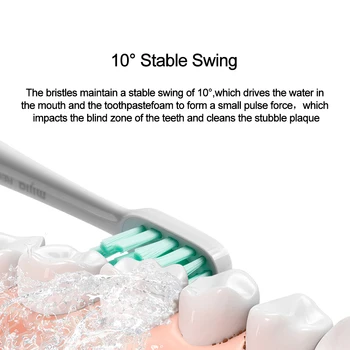 XIAOMI MIJIA T300 Periuta de dinti Electrica rezistent la apa IPX7 Smart Sonic Perie cu Ultrasunete Albire Dinti Perie de dinti Pentru Periuțe de dinți
